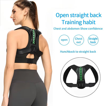 1Pcs Posture Corrector Unisex Adjustable for Clavicle Support Providing Pain Relief for Neck Back Shoulder Reshape Your Body