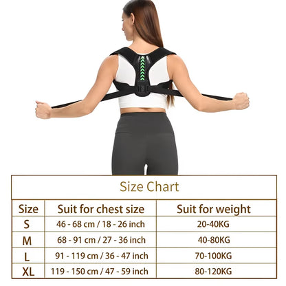 1Pcs Posture Corrector Unisex Adjustable for Clavicle Support Providing Pain Relief for Neck Back Shoulder Reshape Your Body